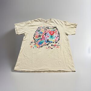 Teen Hearts Beige Please Take Me Anywhere But Here Short Sleeve T-Shirt Size L